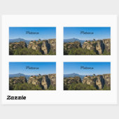 Monastery Above the Rocks | Meteora Greece Rechthoekige Sticker (Vel)