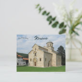 Monastery of Visoki Decani Near Peja Kosovo Briefkaart (Staand voorkant)