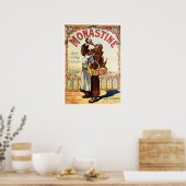MONASTINE Monk Liqueur ad French  Alcohol Poster (Keuken)