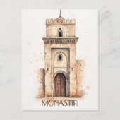 Monastir Tunusia Reizen Briefkaart (Voorkant)