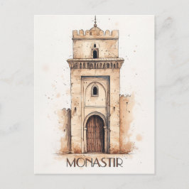 Monastir Tunusia Reizen Briefkaart