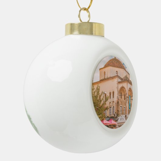 Monastiraki Square, Athens Griekenland Keramische Bal Ornament (Links)