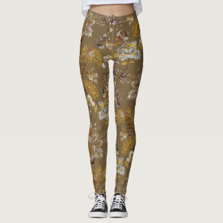Monat bloemenpatroon Leggings