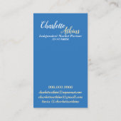 Monat Blue Visitekaartje (Achterkant)