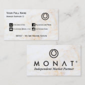MONAT Gold Marble Visitekaartje (Voorkant / Achterkant)