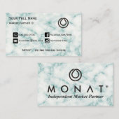 MONAT Green Marble Visitekaartje (Voorkant / Achterkant)