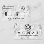 MONAT Grey Marble Visitekaartje (Voorkant / Achterkant)