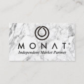 MONAT Grey Marble Visitekaartje (Achterkant)