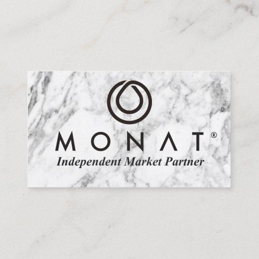 MONAT Grey Marble Visitekaartje (Achterkant)