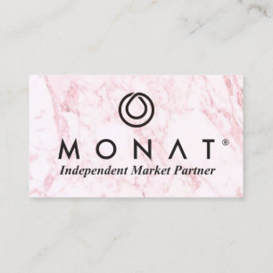 MONAT Pink Marble Visitekaartje