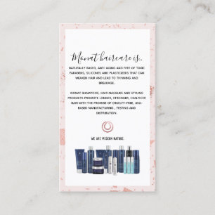 Monat Roos Gold Wash instructies Visitekaartje