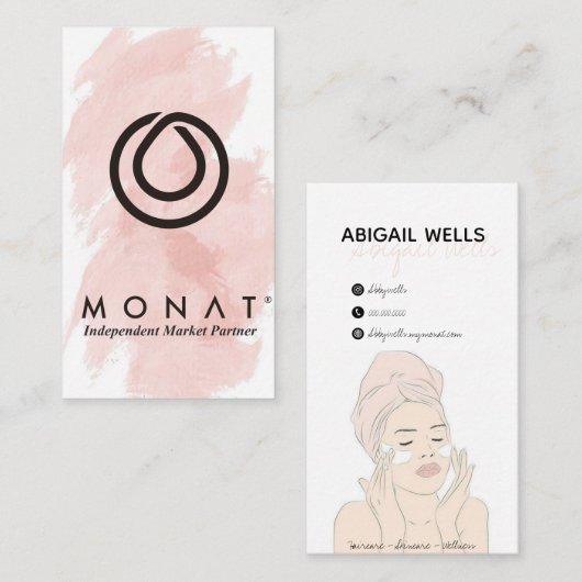 MONAT SPa-kenmerk Visitekaartje (Voorkant / Achterkant)