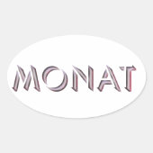 Monat sticker (Voorkant)