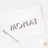 Monat sticker (Envelop)