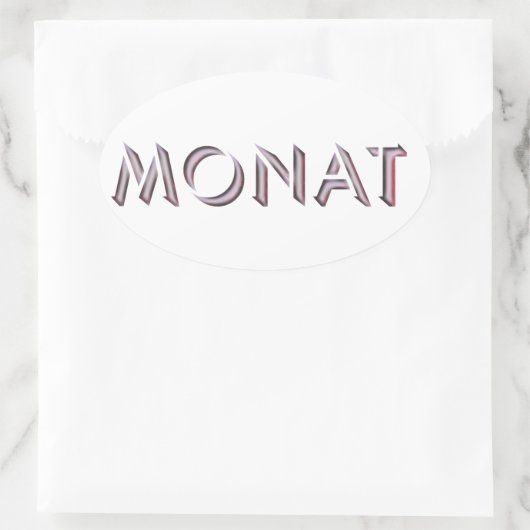 Monat sticker (Tas)
