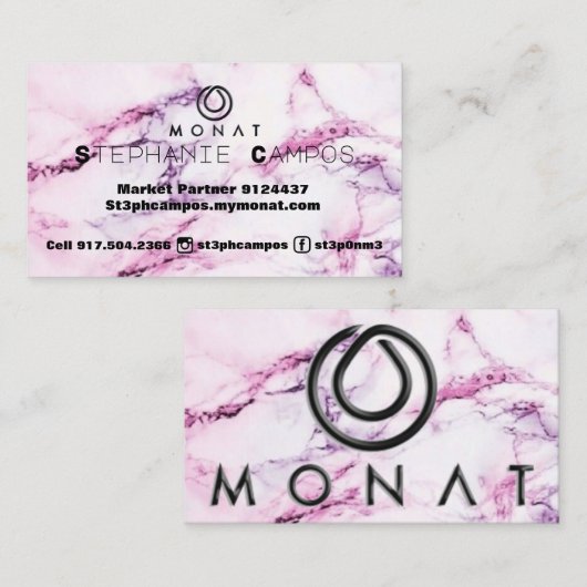 MONAT-VISITEKAARTJE VISITEKAARTJE (Voorkant / Achterkant)