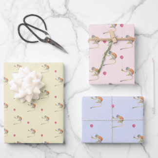 Monatenballon Cadeaupapier Vellen Set