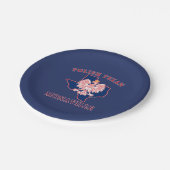 Monaville Poland Texan Papieren Bordje (Gekanteld)
