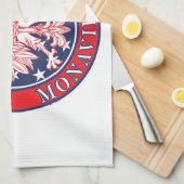 Monaville Texas Poolse Amerikaanse adelaar Theedoek (Quarter Fold)