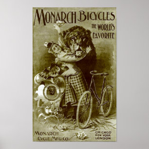 Monboogfietsen Poster