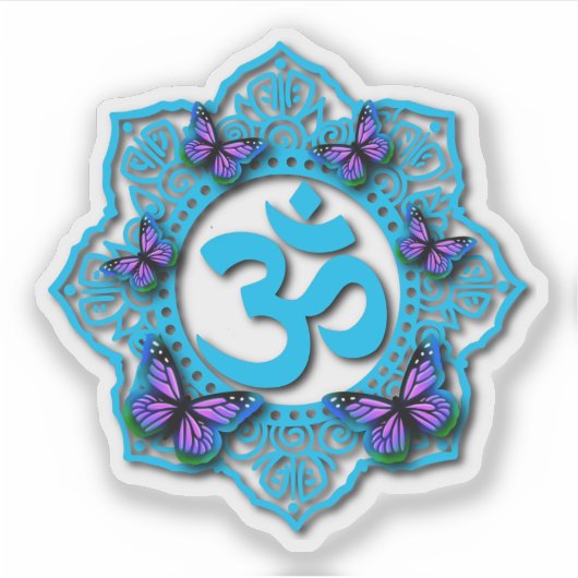 Monboogoboter | symbool ohm zen | sticker (Voorkant)