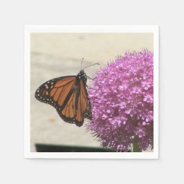 Monboogvlieg- en uienbloemluiers servet