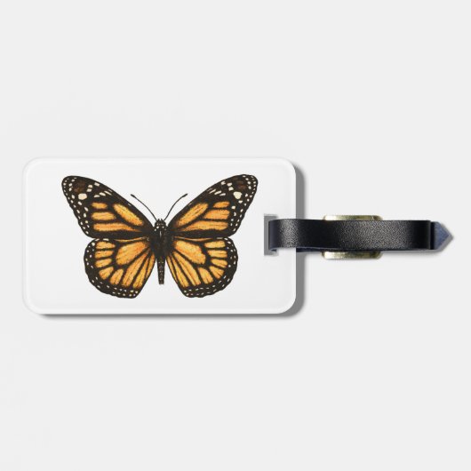 Monboogvlinder Bagagelabel (Achterkant horizontaal)