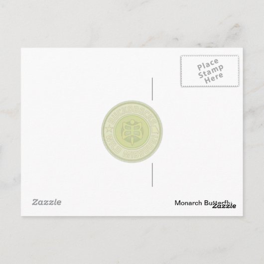 Monboogvlinder Briefkaart. Briefkaart (Achterkant)