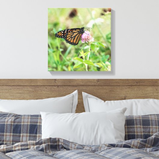 Monboogvlinder Canvas Afdruk (Insitu (Slaapkamer))