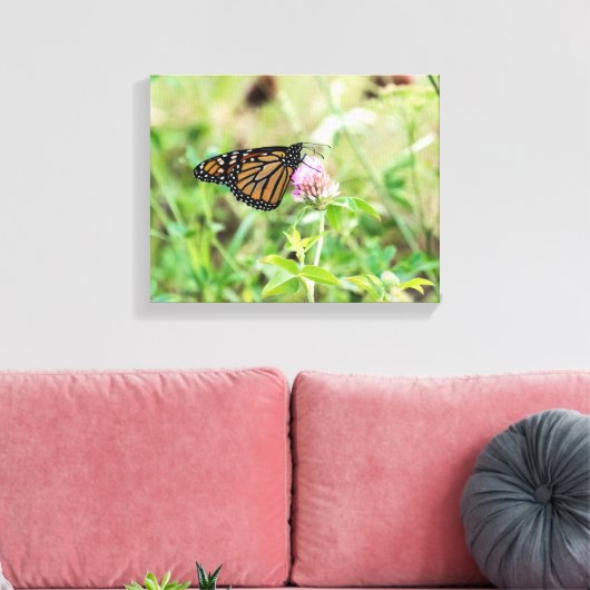 Monboogvlinder Canvas Afdruk (Insitu (Woonkamer))