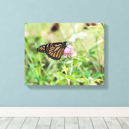 Monboogvlinder Canvas Afdruk (Insitu (Houten vloer))