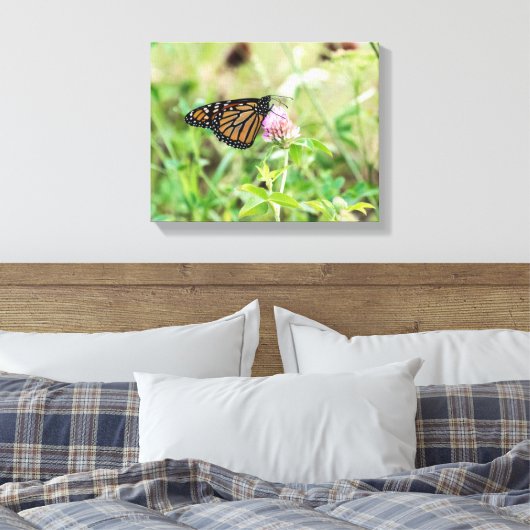 Monboogvlinder Canvas Afdruk (Insitu (Slaapkamer))