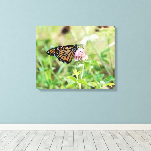 Monboogvlinder Canvas Afdruk (Insitu (Houten vloer))