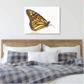 Monboogvlinder Canvas Afdruk (Insitu (Slaapkamer))