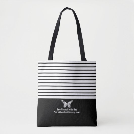 Monboogvlinder-canvas tas (Voorkant)