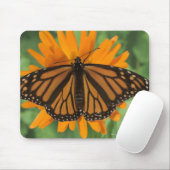 Monboogvlinder (Danaus plexippus) op pot Muismat (Met muis)