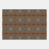 Monboogvlinder die dicht gaat Herhaal Patroon Inpakpapier Vel (Voorkant 3)