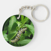 Monboogvlinder en driehoekige fotografie sleutelhanger (Achterkant)