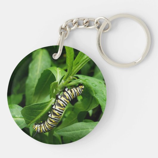 Monboogvlinder en driehoekige fotografie sleutelhanger (Achterkant)