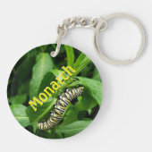 Monboogvlinder en driehoekige fotografie sleutelhanger (Achterkant)