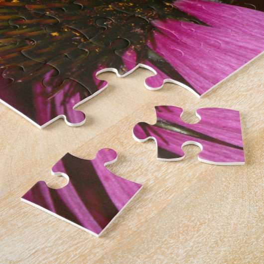 Monboogvlinder en Paarse ventilator Legpuzzel (Zijkant)