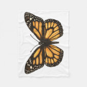 Monboogvlinder Fleece Deken (Voorkant)