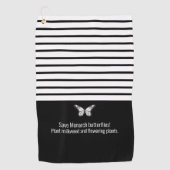 Monboogvlinder Golfhanddoek (Voorkant)