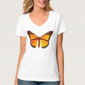 Monboogvlinder, gouden sinaasappel en zwart t-shirt (Voorkant)