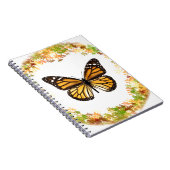 Monboogvlinder in lijst van bladeren notitieboek (Rechterzijde)