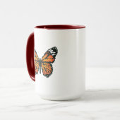 Monboogvlinder in veelhoek mok (Voorkant links)