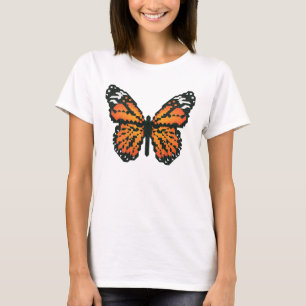 Monboogvlinder in veelhoek t-shirt