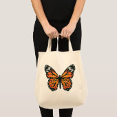 Monboogvlinder in veelhoek tote bag (Voorkant (product))