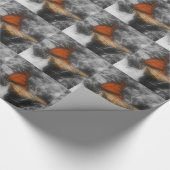 Monboogvlinder in zwarte en witte Natuur Cadeaupapier (Hoek)