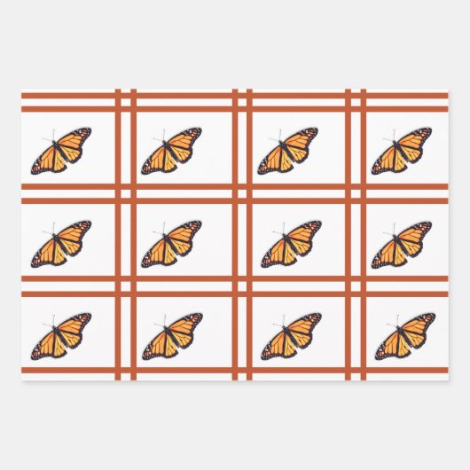 Monboogvlinder Inpakpapier Vel (Voorkant)